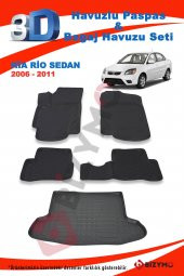 Kia Rio Sedan 2006-2011 Paspas Ve Bagaj Havuzu Seti - 2