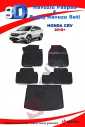 Honda Crv 2018 Ve Sonrası Paspas ve Üst Bagaj Havuzu Seti - 2