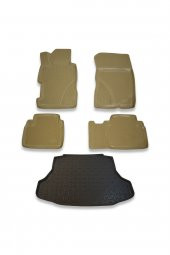 Honda Civic Sedan 2007-2012 Bej Havuzlu Paspas ve Bagaj Seti Bizymo - 1