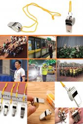 12 Adet Yüksek Ses Desibel Arama Kurtarma Deprem Bölgesine Uygun Paslanmaz Çelik Sağlam Metal Düdük - 3