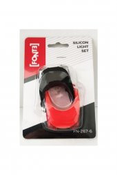 Bisiklet Silikon Lamba Ön Arka Işık Far Seti Pil Dahil - 1