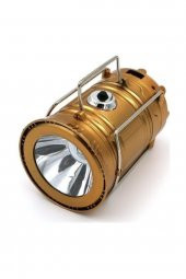 Şarjlı Kamp Lambası Güneş Enerjili Kızaklı Kamp Feneri Led Lamba Işıldak - 2