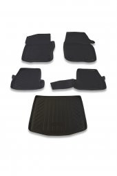 Ford Focus 4 İnce Stepne Sedan 2015 Ve Sonrası Paspas ve Bagaj Havuzu Seti thumbnail 1