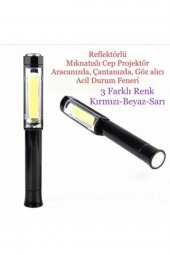 Marka Q5 Pilli Mıknatıslı Flaşörlü Fener - 2