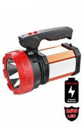 8100-yp 25w Ultra Güçlü Şarjlı El Feneri Projektör Sos+powerbank+usb Çıkış+25w Yan Aydınlatma - 1