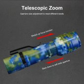 Tak-02 Ultra Güçlü 2500 Lumens + 5w Cob Led Usb Şarjlı El Feneri Kutulu Kamp Feneri Avcılık Feneri - 2