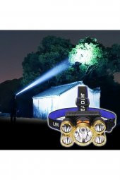 Taka Riko 150w Ultra Güçlü Led Şarjlı 5 Led 5x Cree Led Kafa Feneri Avcı Feneri Balıkçı Kamp Lambası - 2
