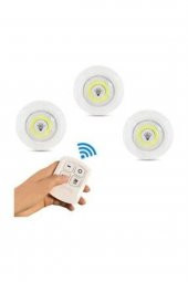 Led Işık Kablosuz Uzaktan Kumandalı Led Ampul Seti 3lü Set - 2