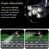 Dark Pro Taka Riko 50w Ultra Güçlü Led Şarjlı 5 Led Led Kafa Feneri Avcı Feneri Balıkçı Kamp Feneri - 3