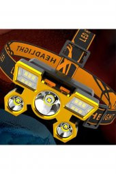 Cıa-23 Police Ultra Güçlü Kafa Feneri Avcı Feneri Balıkçı Kamp El Feneri Led Şarjlı Cree 5 Led 120w - 2