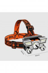Rc-23 Rambo Ultra Güçlü Led Şarjlı Cree 5 Led Kafa Feneri Avcı Feneri Balıkçı Kamp El Feneri 120w - 2