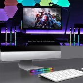 Rgb Çubuk Sese Duyarlı Ekolayzer (şarjlı-taşınabilir) sese duyarlı Araba Genç Odası Işık Kayar Led - 1