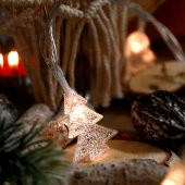 Güneş Enerjili Günışığı ÇamLed 10 Metre 50 Yıldız Bahçe Balkon Süsü Dekoratif Aydınlatma - 1