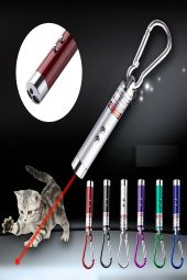 Kedi Lazer Oyuncak 2 Aşamalı 1 Adet Kedi Eğitim Oyuncağı Ledli Kırmızı Işık British Shorthair Kedisi - 1