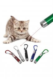 Kedi Lazer Oyuncak 2 Aşamalı 1 Adet Kedi Eğitim Oyuncağı Ledli Kırmızı Işık British Shorthair Kedisi - 2