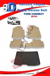 Ford Connect 2015+ Bej Havuzlu Paspas ve Bagaj Seti Bizymo - 2