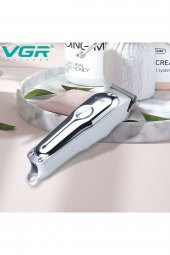 V-071 Profesyonel Usb Şarjlı Berber Traş Makinesi Saç Sakal Tıraş Makinası Erkek Bakım Seti - 3