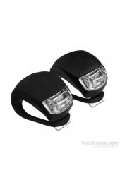 Bisiklet Işığı Gece Lambası Su Geçirmez Silikon Uyarı Ikaz Yanıp Sönen Siyah-siyah - 2