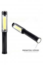 Awm-99 5w Ultra Güçlü Çok Amaçlı Mıknatıslı 3 Fonksiyonlu Led El Feneri Reflektör Kamp - 2