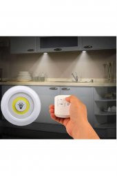 Uzaktan Kumandalı 3 Lü Spot Led Lamba Kablosuz Pilli Işıldak - 3