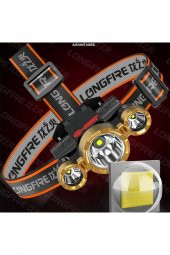 Kafa Feneri Led Özellikli Usb Şarjlı 3 Gözlü 4 Modlu Oynarbaşlıklı Kafa Lambası Sat/fbı/afad - 2