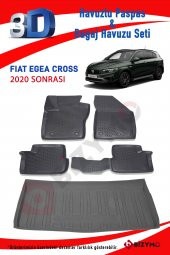 Fiat Egea Cross 2020+ 3D Paspas ve Bagaj Havuzu Seti - 2
