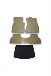 Bmw X6 2008-2014 Bej Havuzlu Paspas ve Bagaj Seti Bizymo - 1