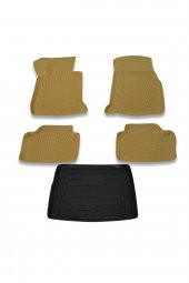 Bmw X1 2010-2015 Bej Havuzlu Paspas ve Bagaj Seti Bizymo - 1