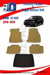 Bmw X1 2010-2015 Bej Havuzlu Paspas ve Bagaj Seti Bizymo - 2