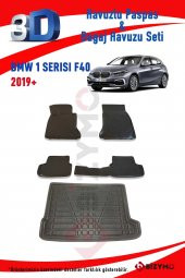 Bmw 1 Serisi F40 2019+ Havuzlu Paspas ve Bagaj Seti Bizymo - 1