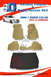 Bmw 1 Serisi F20 Hb 2012 Sonrası Bej Paspas ve Bagaj Havuzu Seti - 2