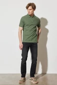 Wrangler W231325801 Yeşil Erkek Polo Yaka T-shirt - 5