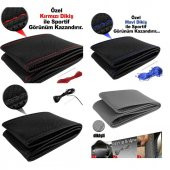 Nkt Deri Dikme Direksiyon Kılıfı Dikmeli 4 Renk Kokusuz - 1