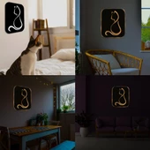 Veraart Işıklı Kişiselleştirilebilir Kedi Temalı Tablo Gayne Dekoratif Gece Lambası 40 cm - 12