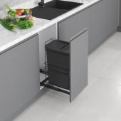 Starax Çöp Kovası Kap.Mont.35Lt Antrasit - 2