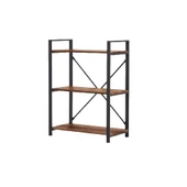 3 Katlı Kitaplık - Ahşap Duvar Rafı, Dekoratif Raf  Kiraz thumbnail 3