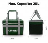 Coolist CL26G 26 Litre Katlanabilir Termos Bez Çanta / Buzluk - 8