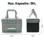 Coolist CL36LG 36 Litre Katlanabilir Termos Bez Çanta / Buzluk - 3