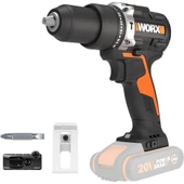 WORX WX352.9 20Volt Kömürsüz Profesyonel Şarjlı Darbeli Matkap (Akü Dahil Değildir) - 1