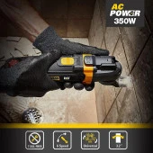 CAT DX49.1 350Watt Profesyonel Çok Amaçlı Devir Ayarlı Kesme Raspalama ve Zımpara + 14 Adet Aksesuar - 3