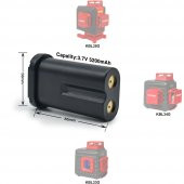 KOBB KBL01 3.7Volt/5200mAh Li-ion Lazer Hizalama Yedek Aküsü - 7