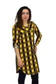 Kadın Ekose Kareli Tunik BGL-ST02956 - 10