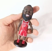 Basketbolcu James Harden Houston 13 Numara Figür Eylem Karakter Figür Oyuncak Biblo 11 cm - 2
