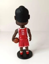Basketbolcu James Harden Houston 13 Numara Figür Eylem Karakter Figür Oyuncak Biblo 11 cm - 3