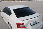 Skoda Octavia 3 A7 Cam Üstü Spoiler Piano Black 2013-2019 Arası - 1