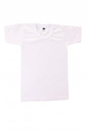 Tutku 128 Sıfır Yaka Kısa Kol Fanila Çocuk Atlet - 1