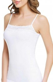 Tutku 175 Bayan Elastan İnce Dantelli Atlet - 1