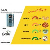 Şems Siyah Sele Zeytin 900 Gr 261-290 Kalibre ( 2'li Ekonomik Paket ) - 3