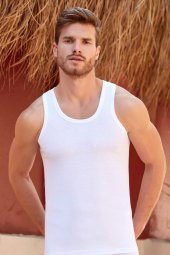 Erkek Penye Klasik 6 lı Atlet Berrak-1004 - 3