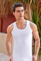 Erkek Formalı Özel Dikiş Pamuklu 3 Lü Atlet Berrak-1020 - 1